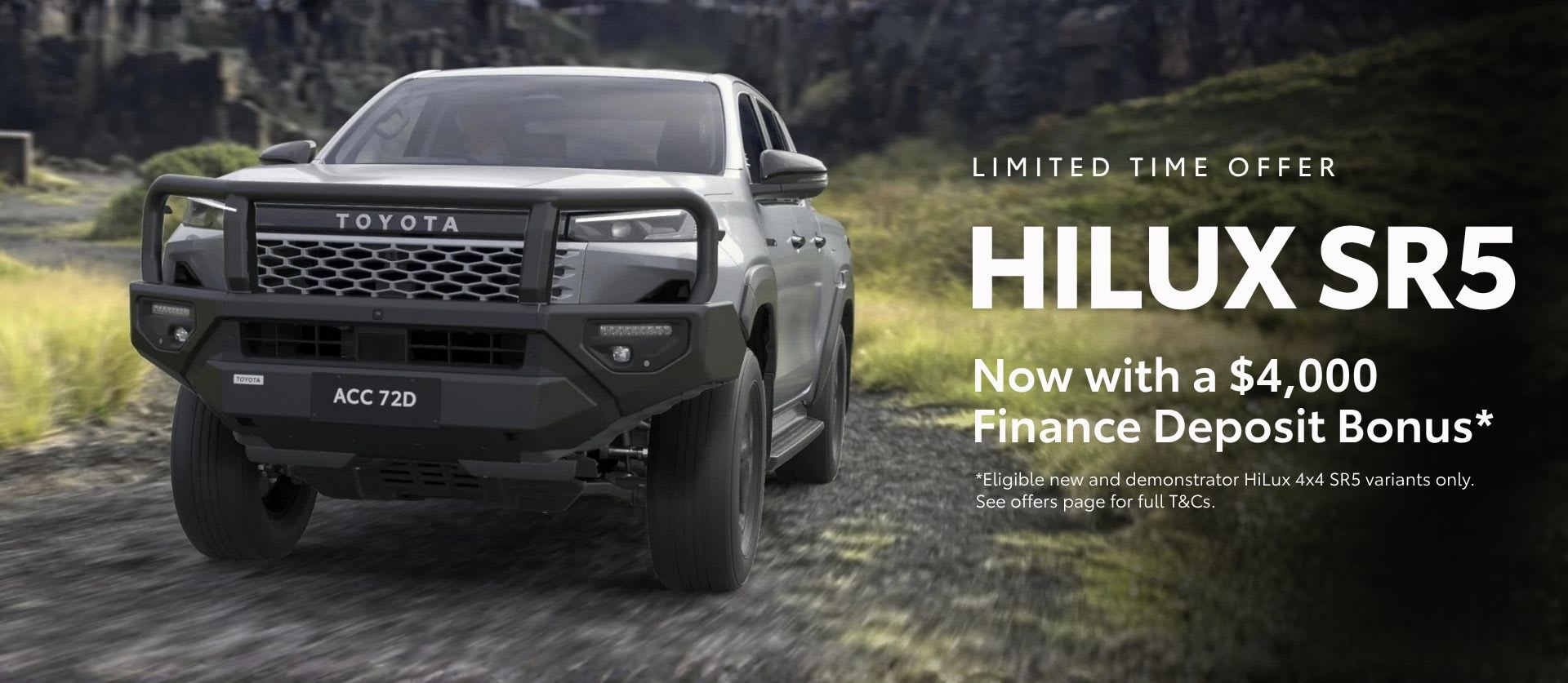 HiLux SR5 $4,000 Finance Deposit Bonus