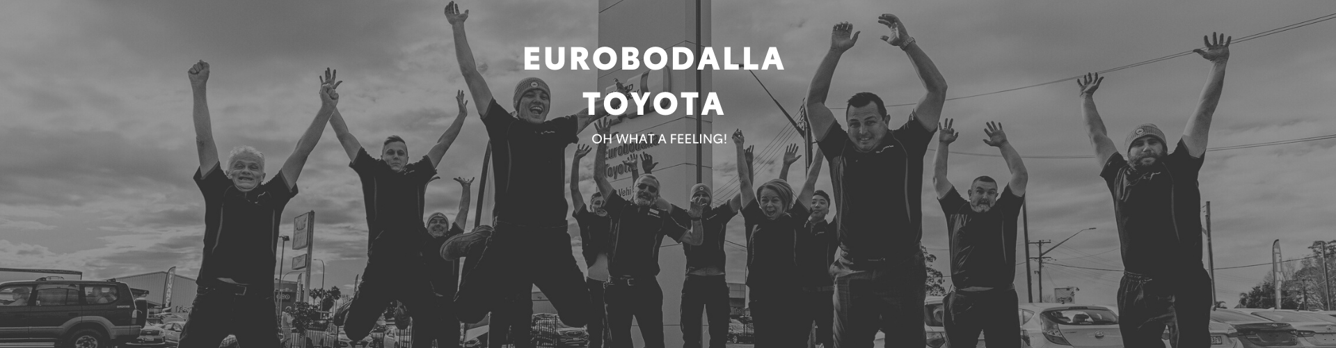 Eurobodalla staff jumping for joy