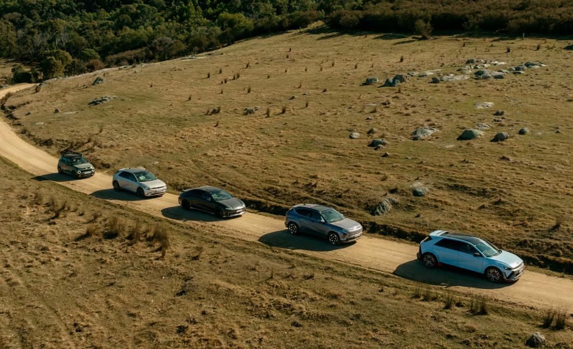 Hyundai EVs on the road ahead.