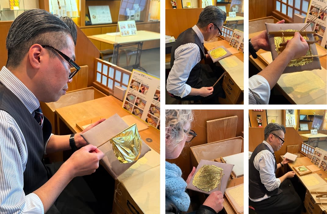 Mr Haseda and myself in the last entsuke method tasks. Photos: Jane Johnston and Kerry