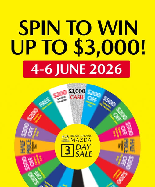 Spin to win up to $3,000. June 4-6 2026.