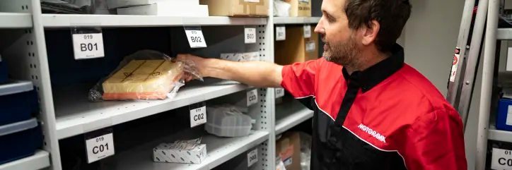 Motorama accessories storage room