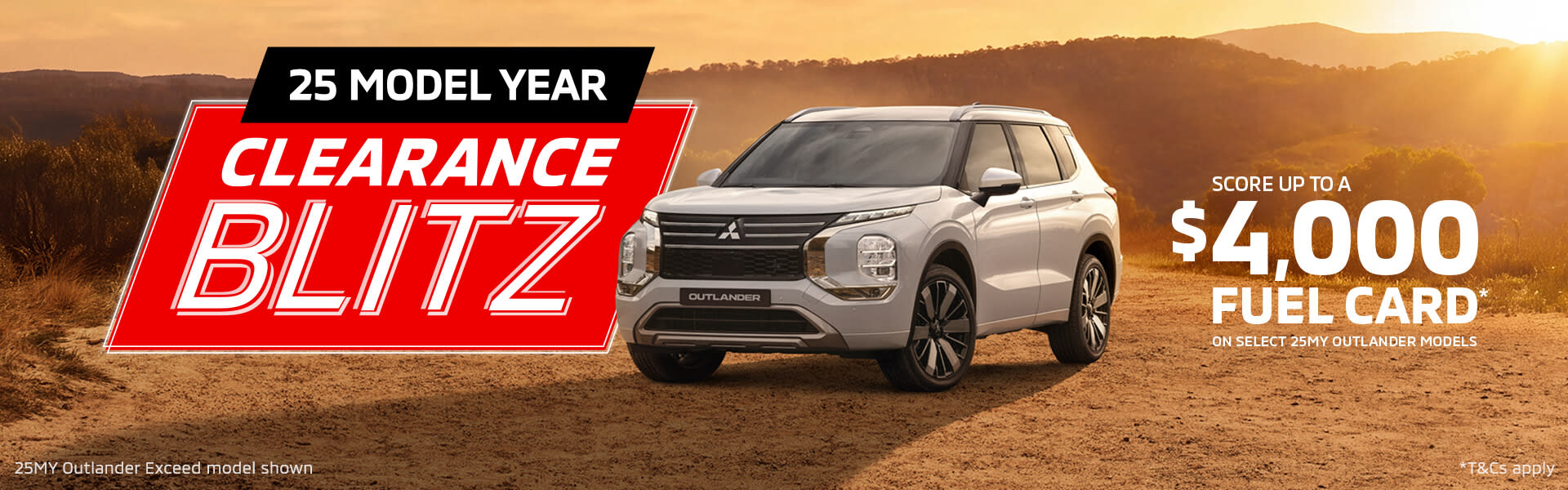 25MY Mitsubishi Outlander Clearance Blitz