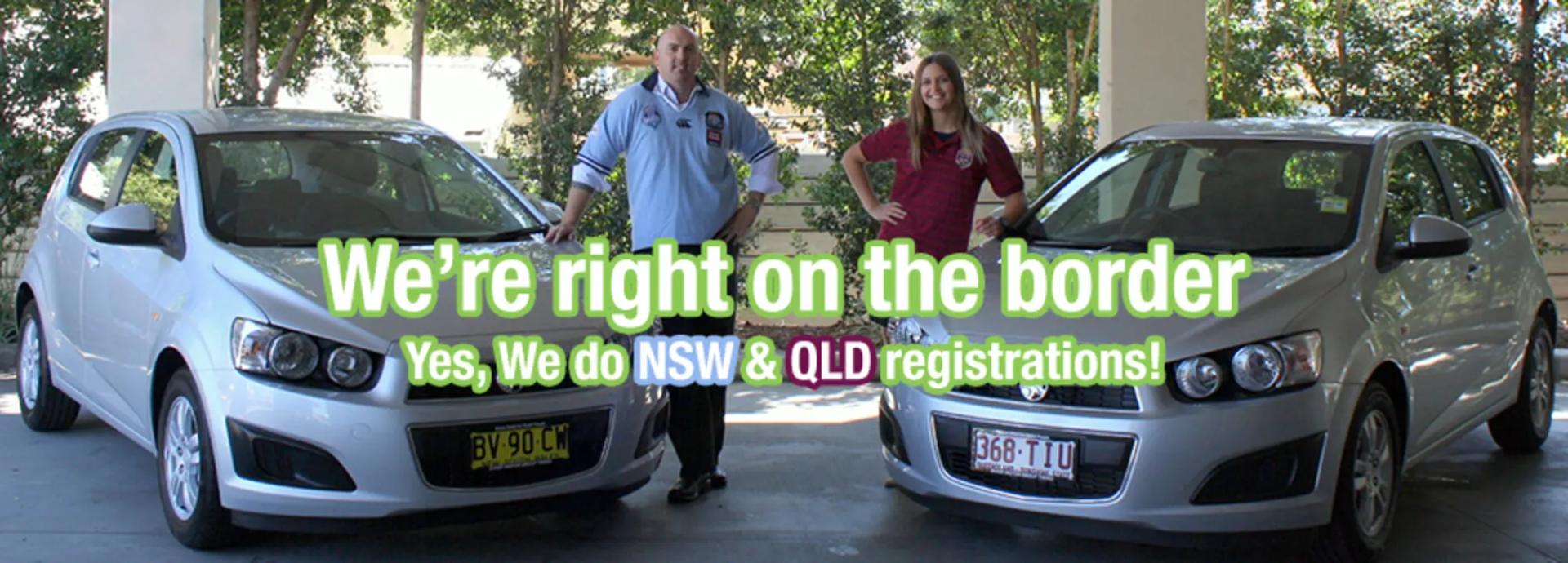 On the QLD and NSW border