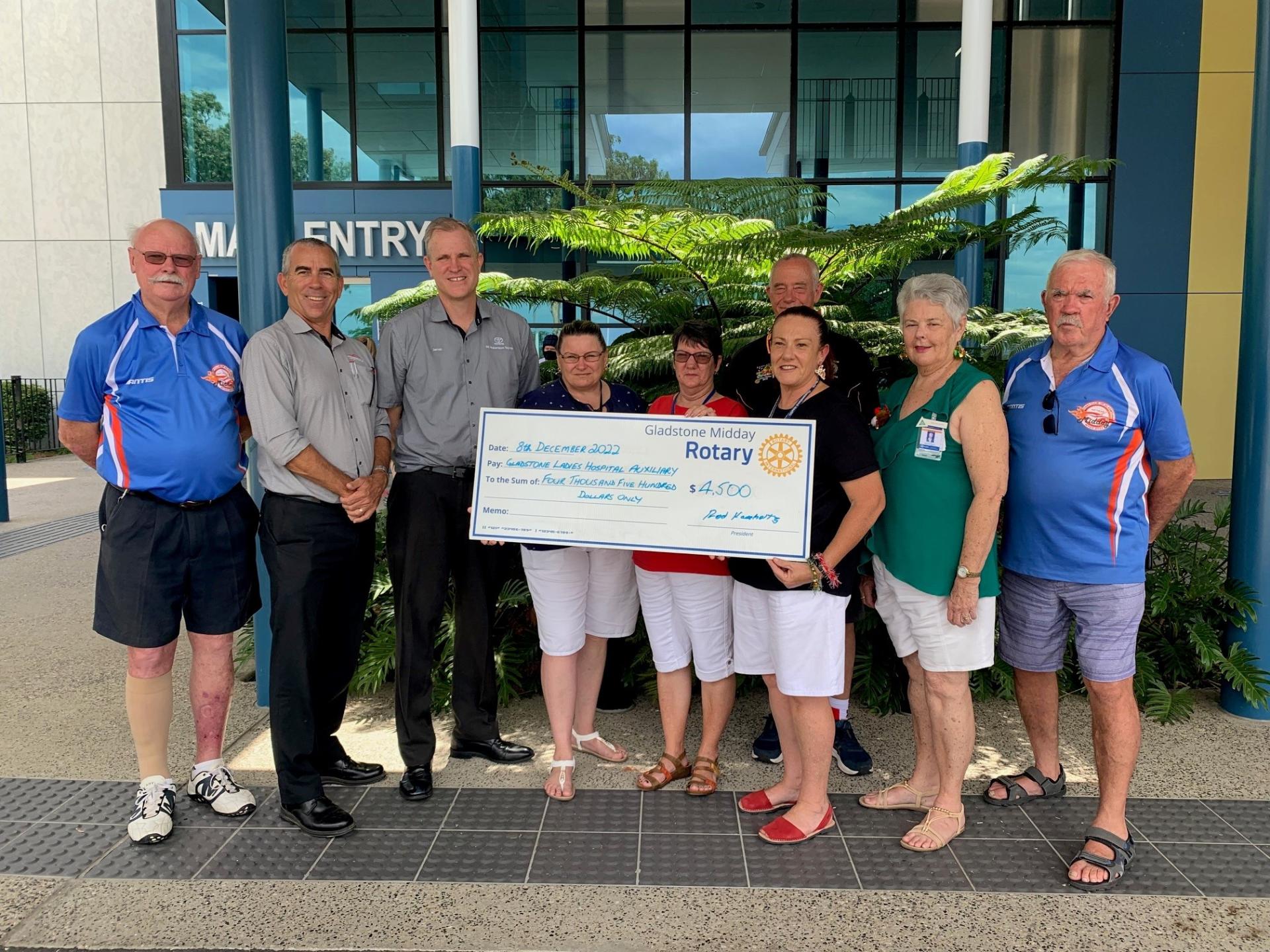 We've been supporting the Motor Traders Golf Day for over 40 years with money going to the Gladstone Hospital Auxillary. 