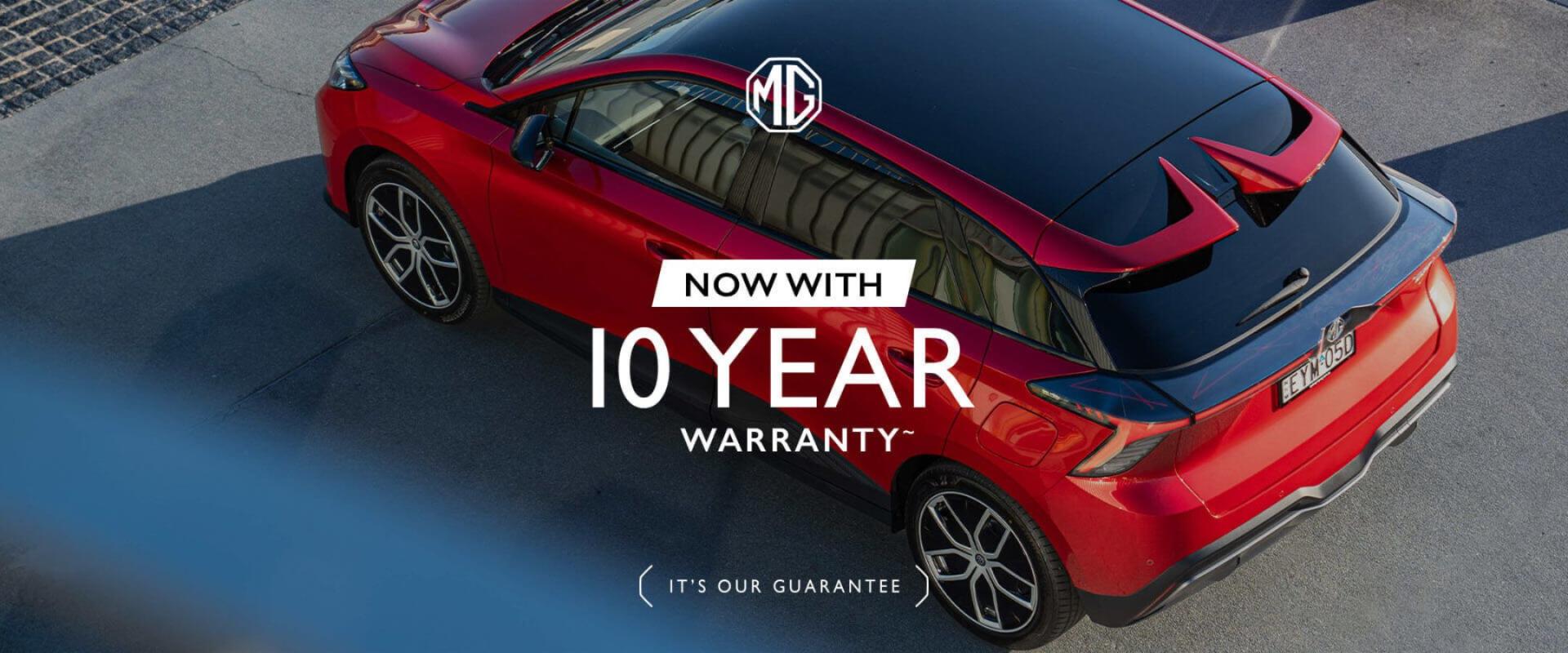MG Motor Australia Unveils Industry-Leading 10-Year/250,000km Warranty banner