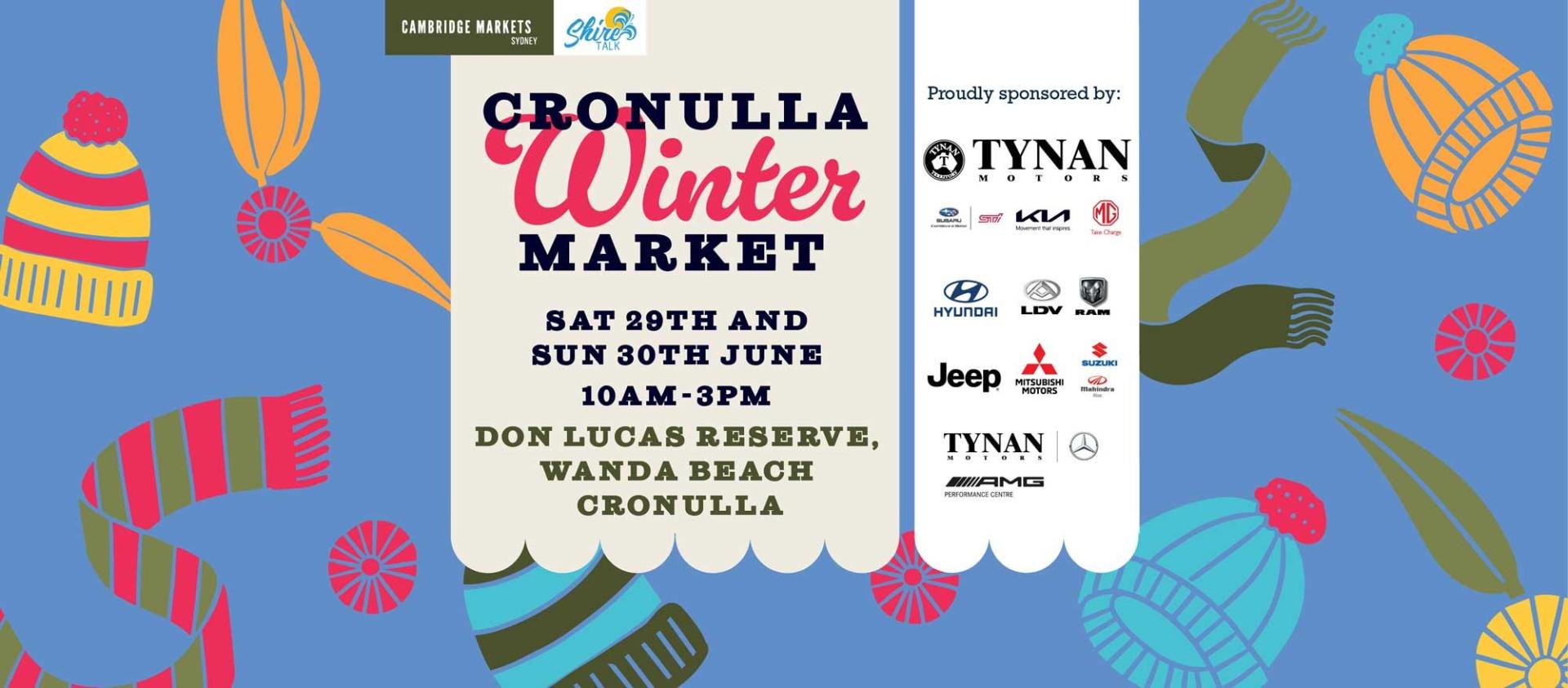 Tynan Motors' EOFY Deals Await at Cronulla Winter Markets June 29th & 30th! banner