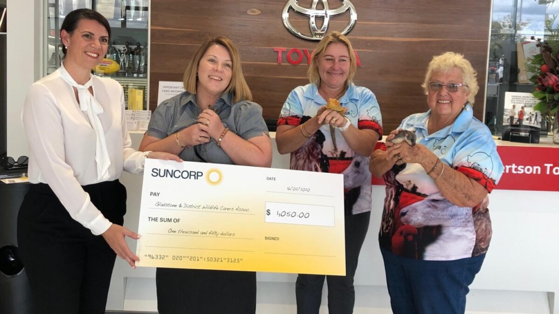 Toyota and Suncorp Team Up To Donate To Gladstone Charities banner