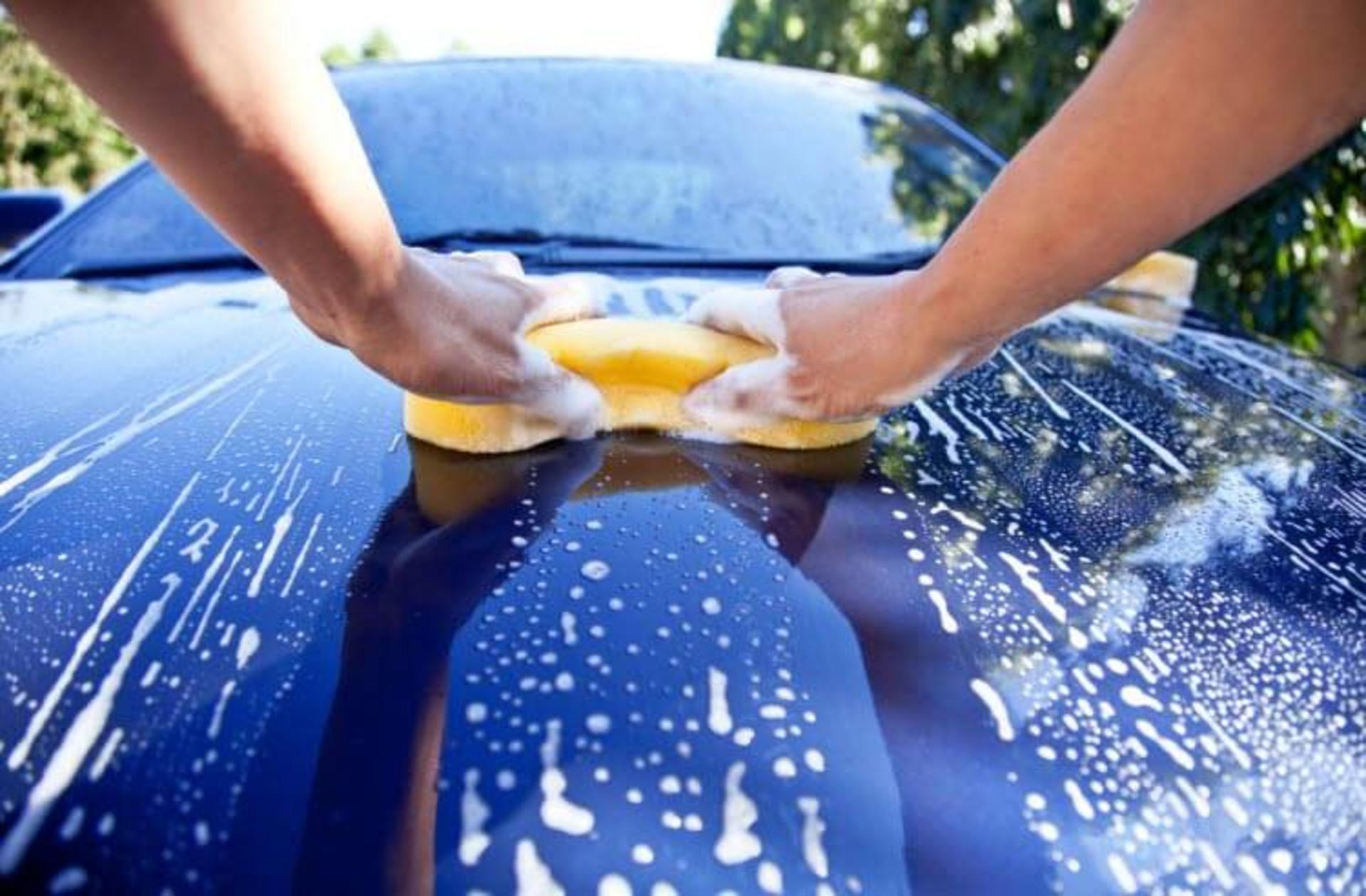 Washing a car