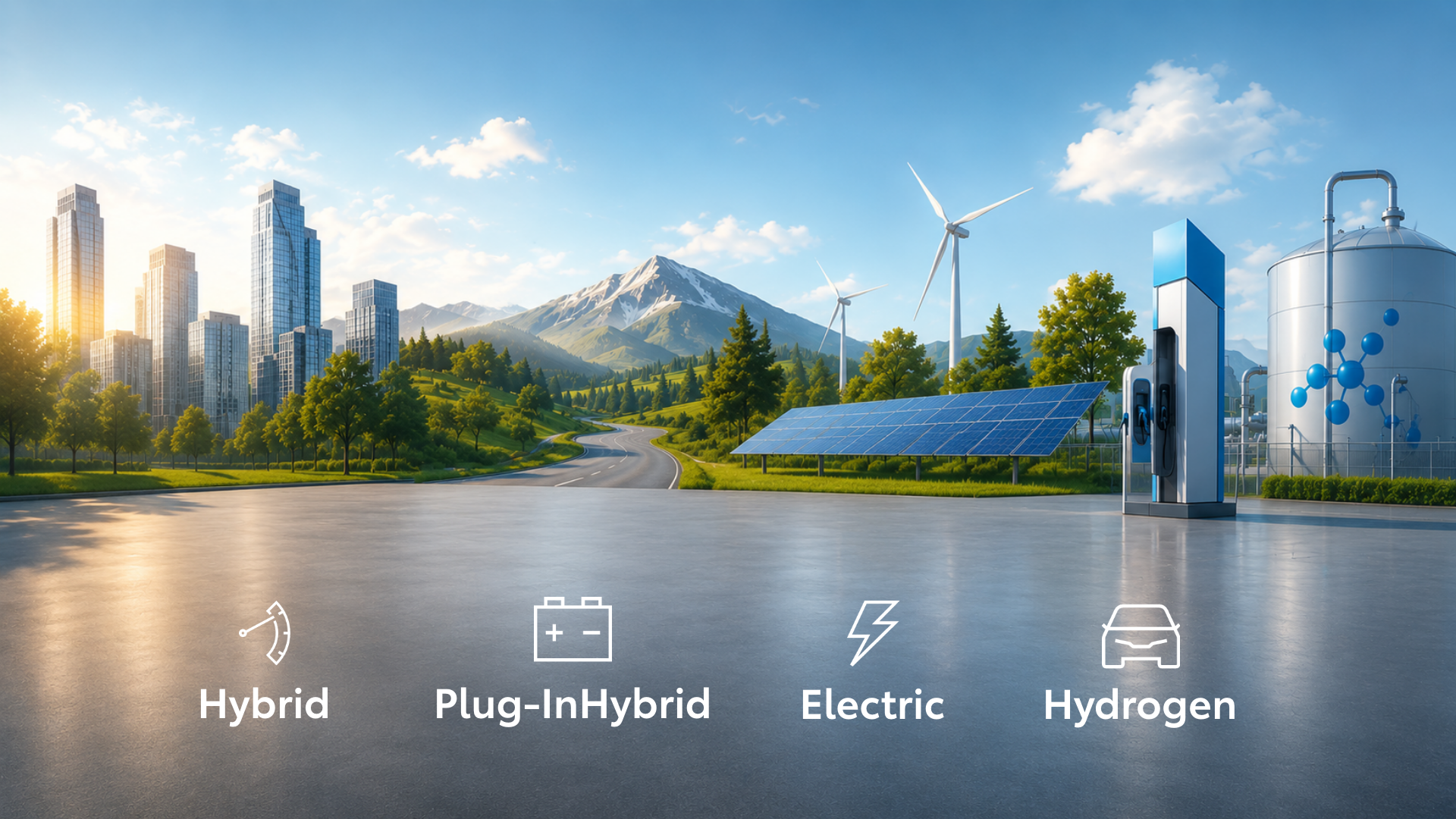 Hybrid vs Plug‑in Hybrid vs Electric vs Hydrogen: What’s the Difference (and Which Is Right for You?) banner