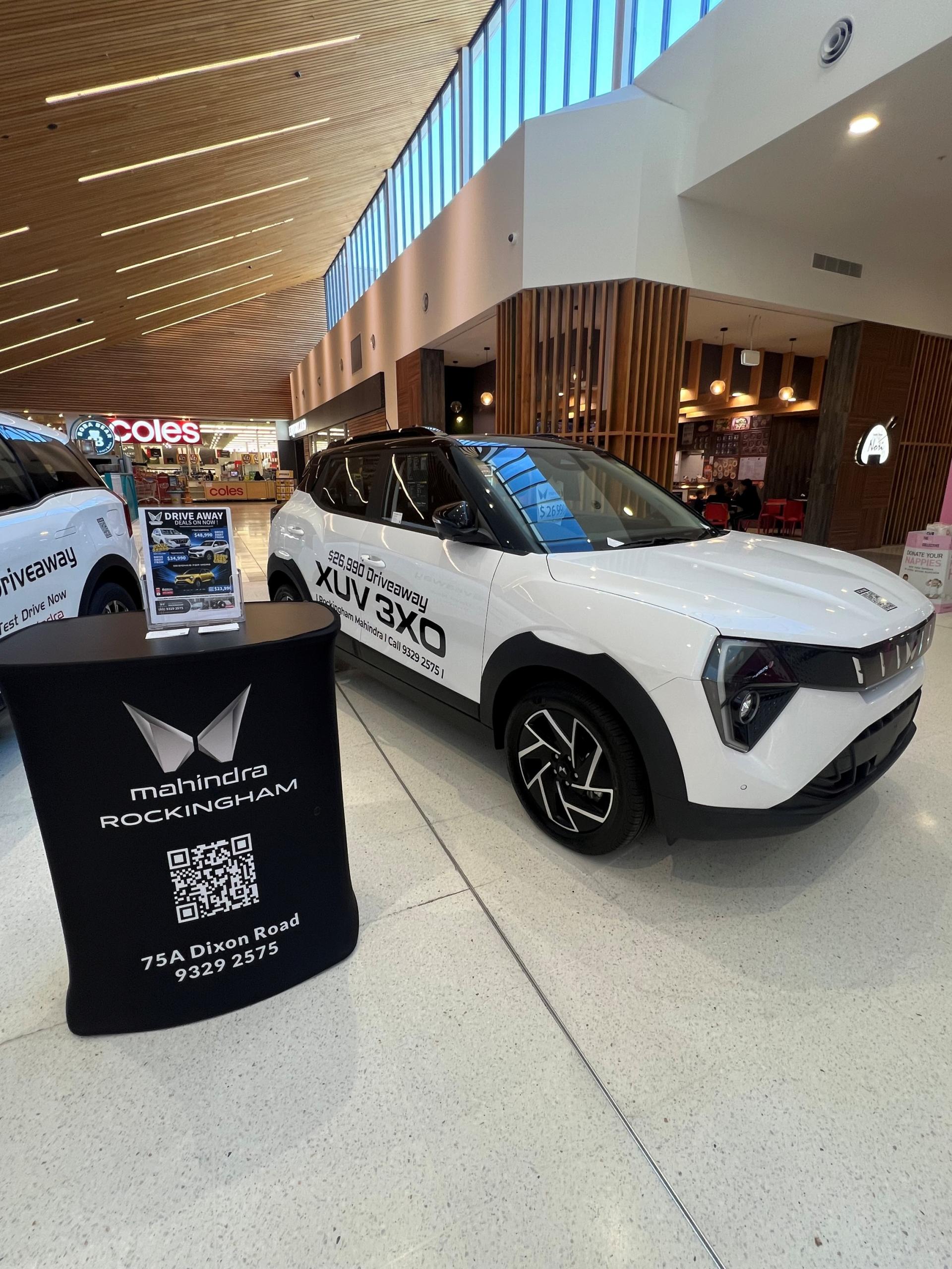 Rockingham Mahindra at Kwinana Marketplace banner