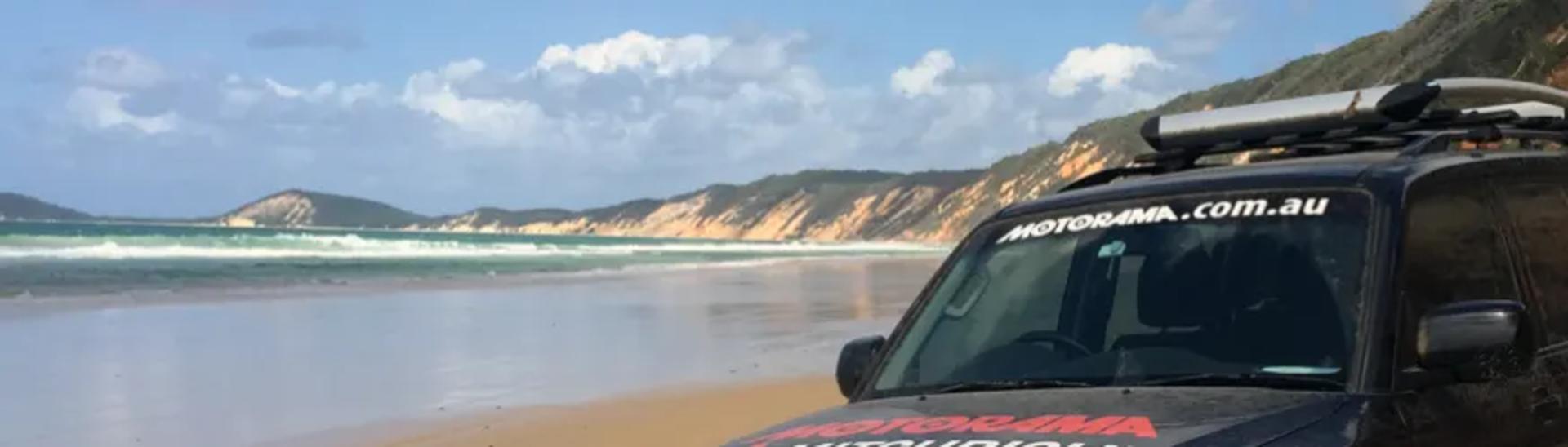 Motorama 4X4XMORE Best Beaches: Noosa North Shore banner