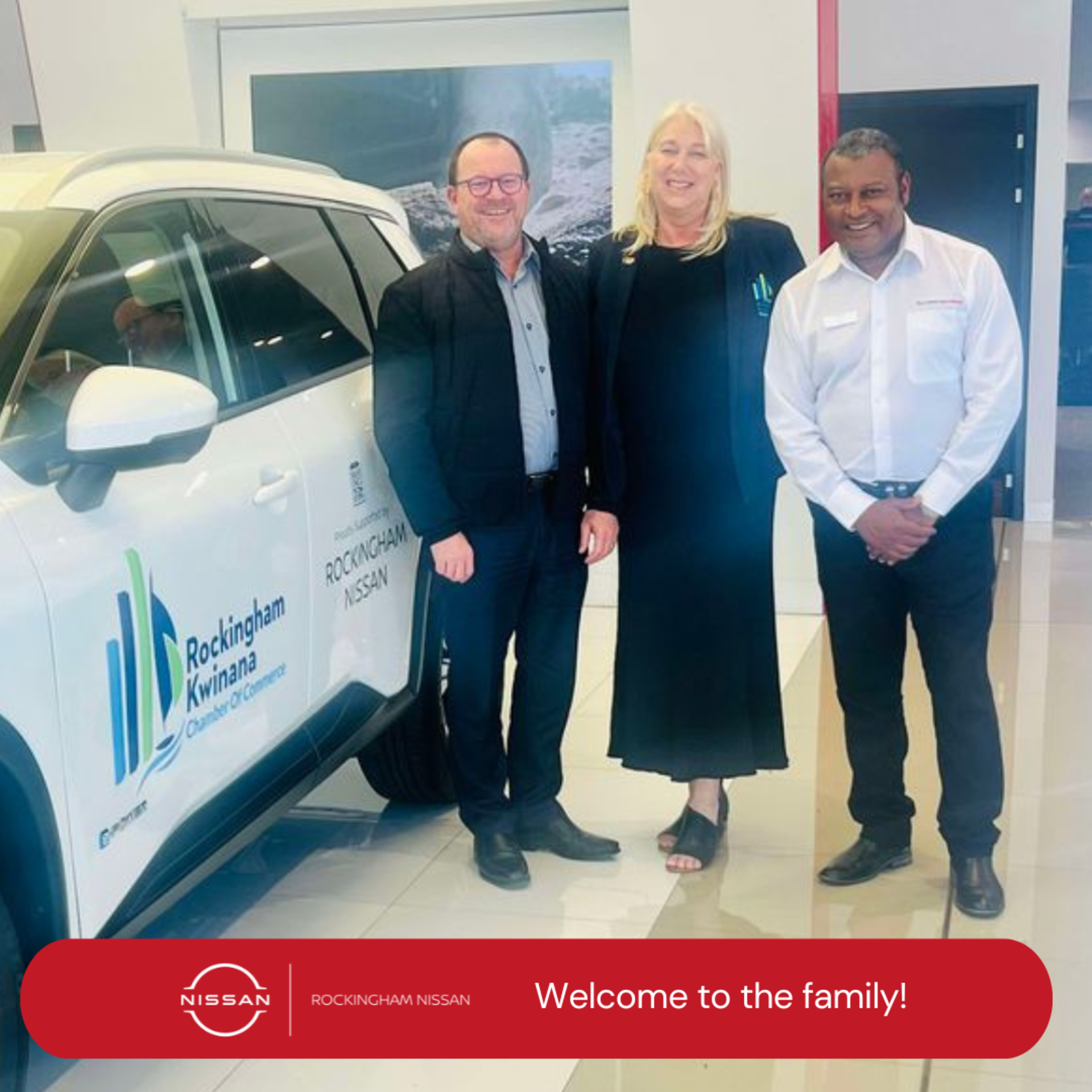 Rockingham Nissan Proud Sponsor of the Rockingham Kwinana Chamber of Commerce banner