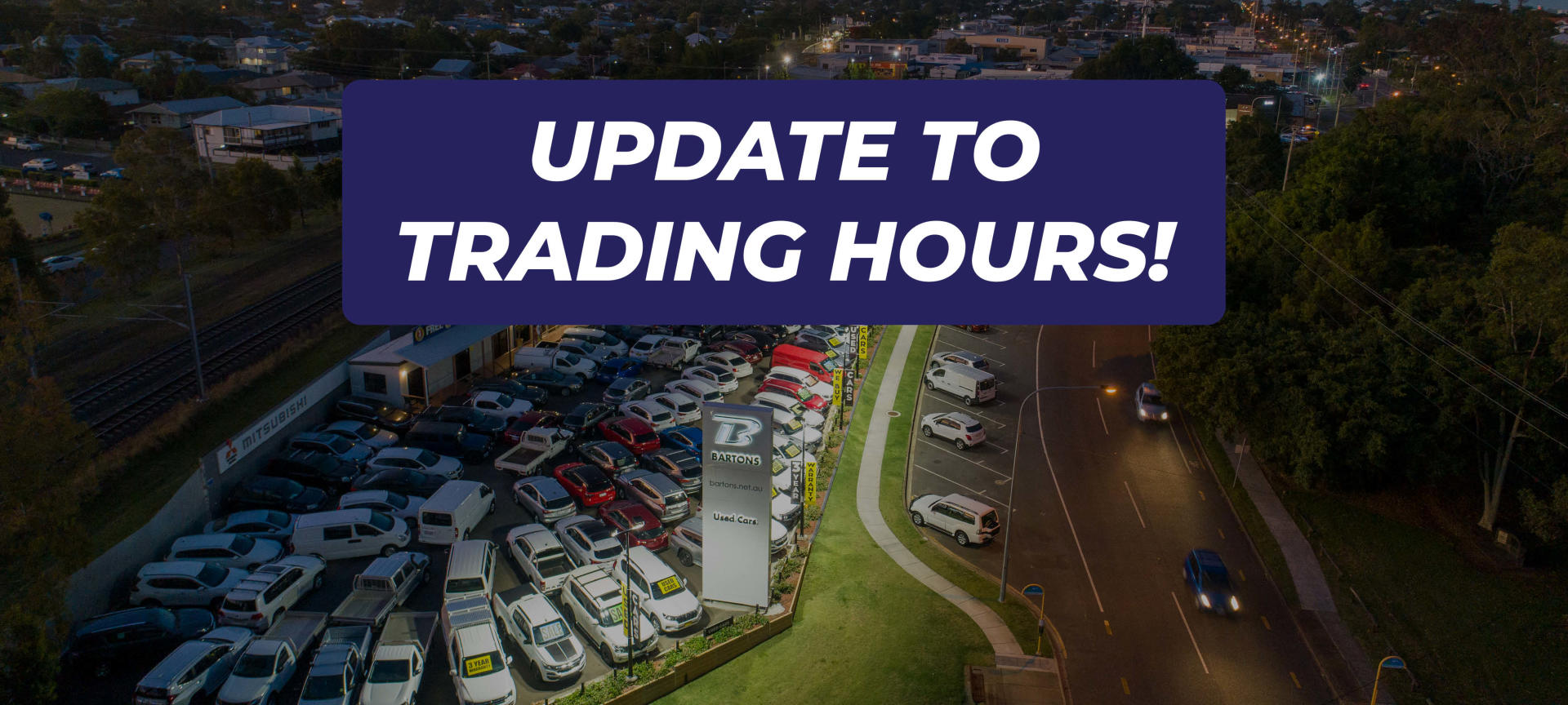 Update to Trading Hours banner