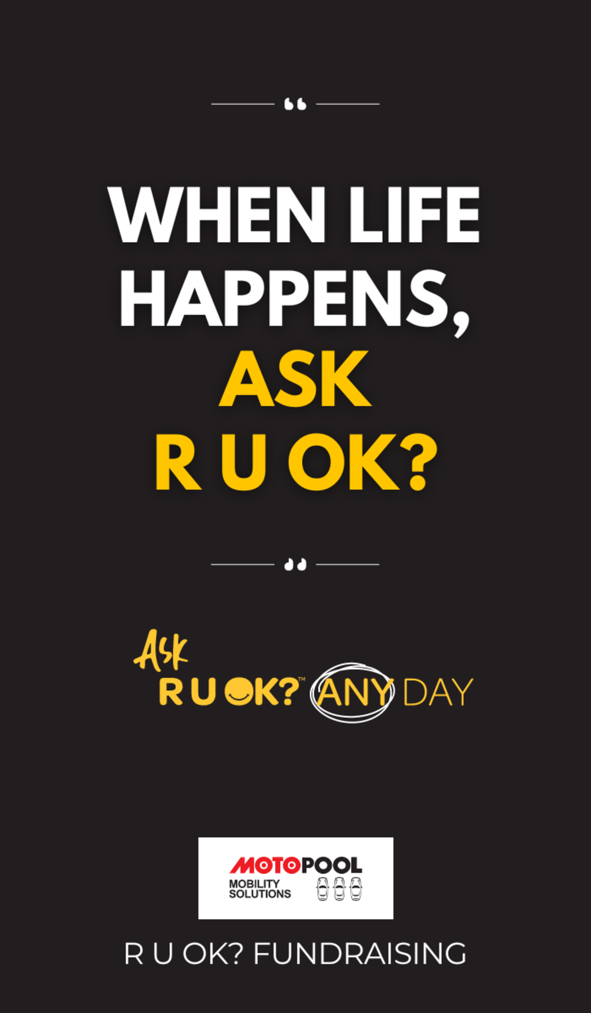 Motopool's Initiative to Support and Raise Awareness for R U OK? Day banner