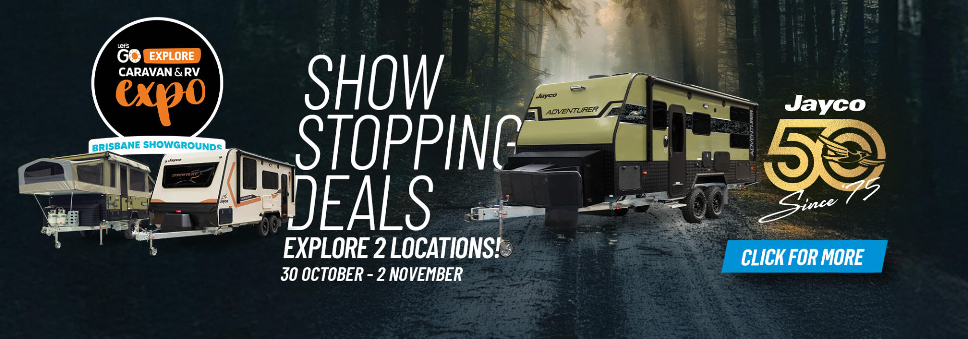 Let's Go Explore Caravan & RV Expo banner
