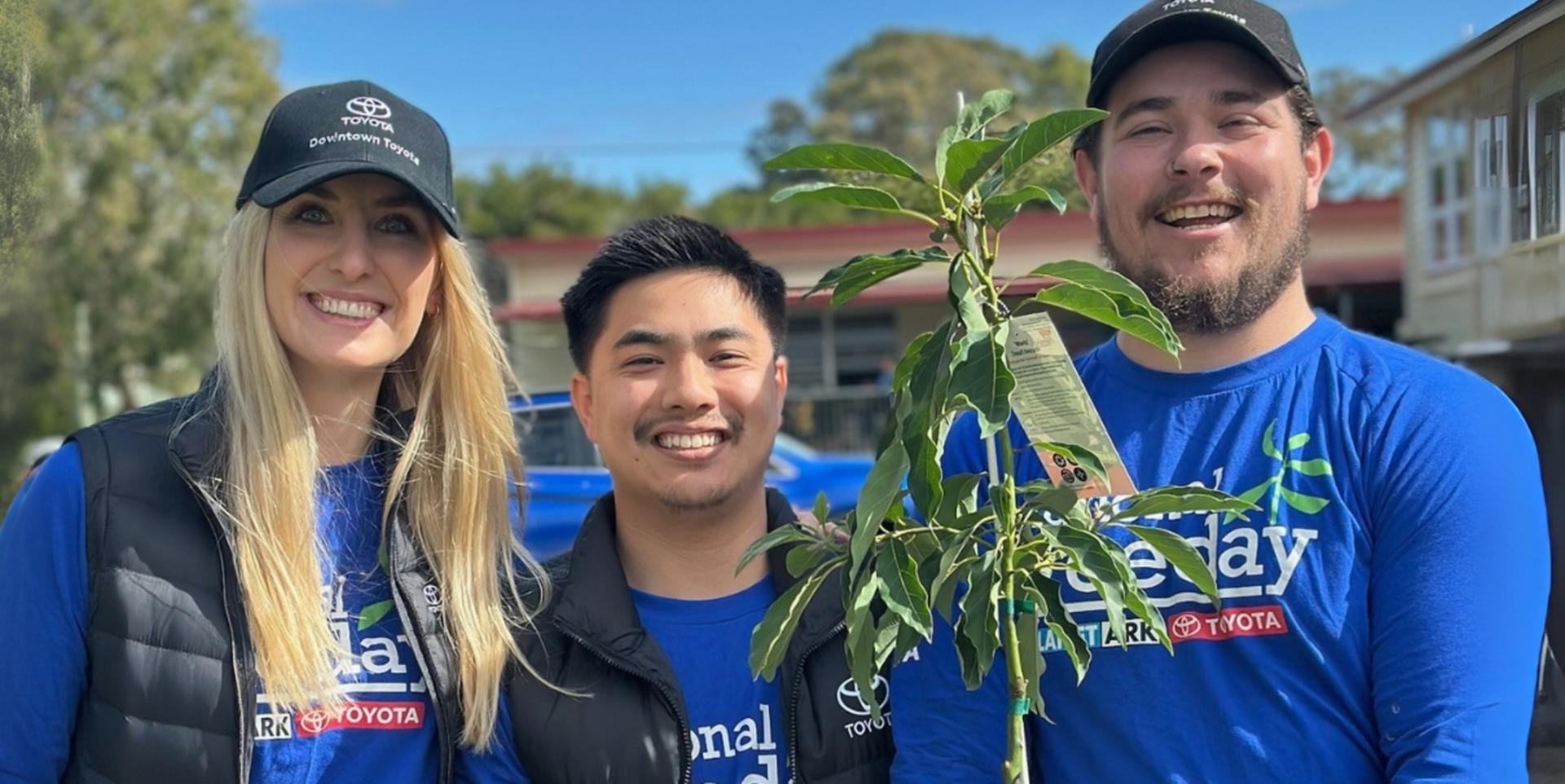 Downtown Toyota and Lota State School Celebrate National Tree Day with Avocado Tree Planting banner