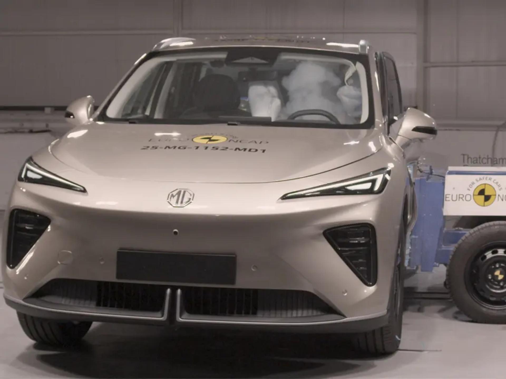 MG MGS6 EV ANCAP Safety Rating banner