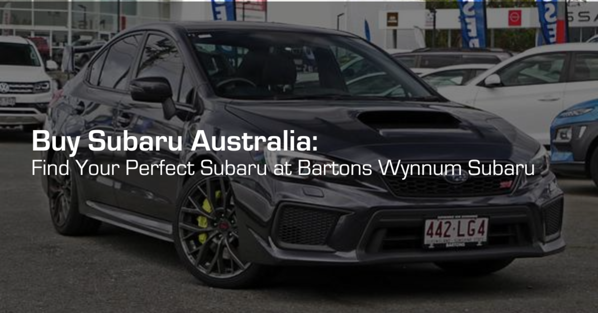 Buy Subaru Australia: Find Your Perfect Subaru at Bartons Wynnum Subaru banner