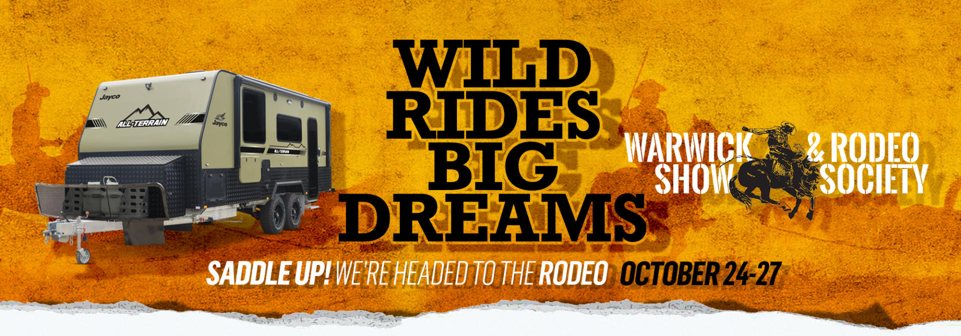 Rodeo Fever is in the Air banner