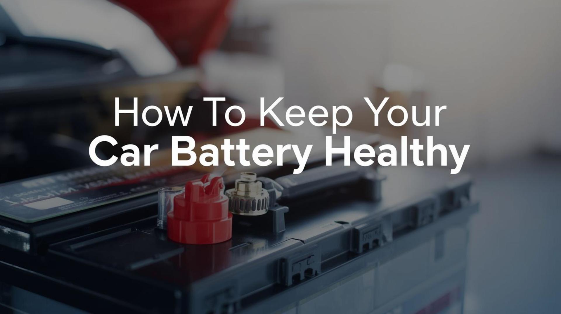 How To Keep Your Car Battery Healthy banner
