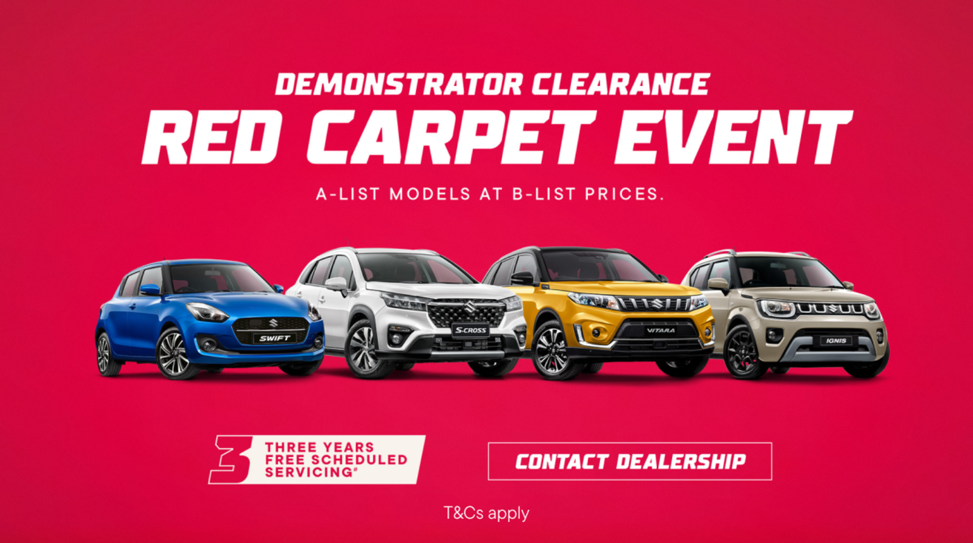 A-list Models at B-list Prices: Suzuki's Demonstrator Clearance Event banner