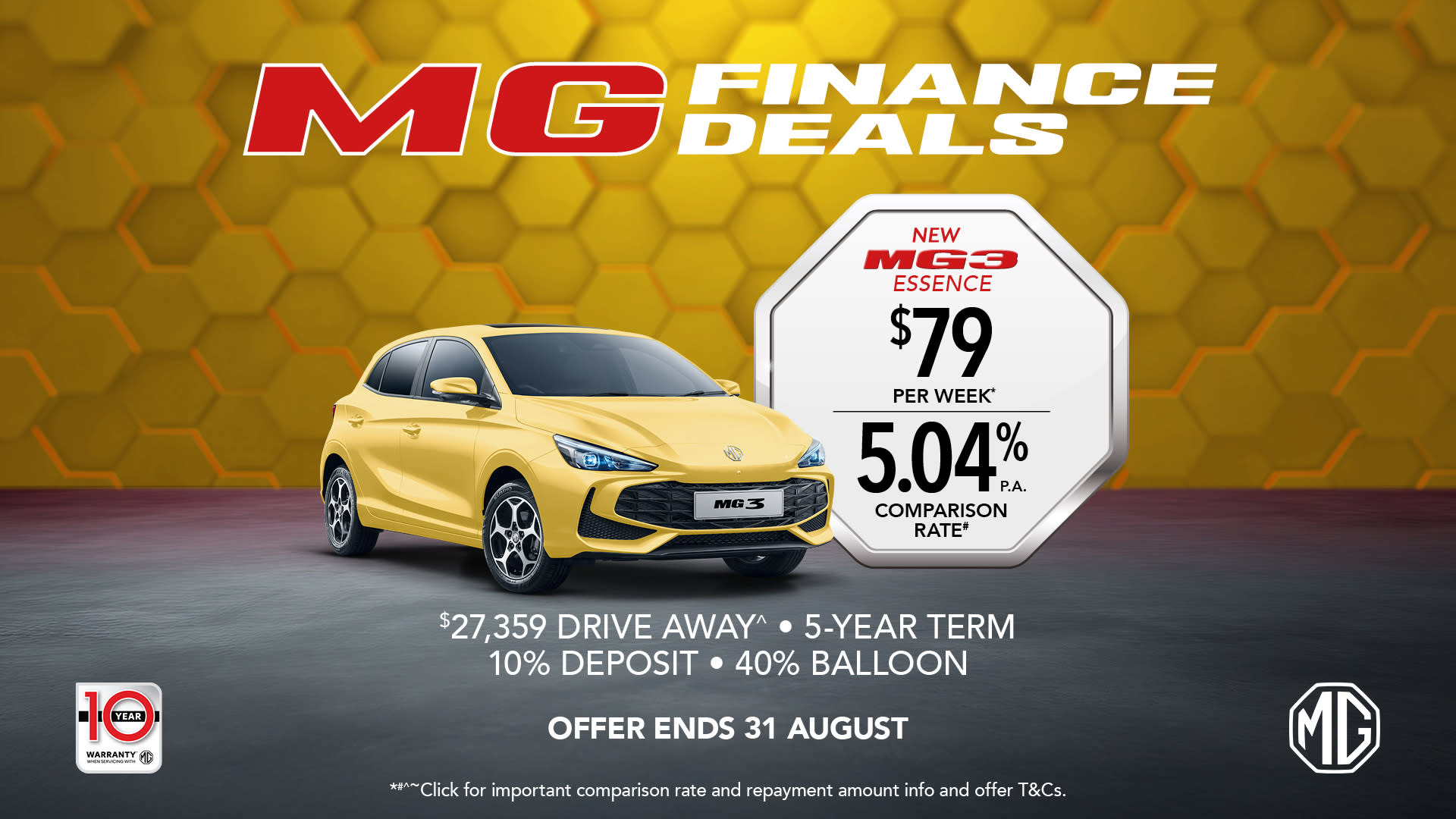 Tech-Savvy, Stylish, and Affordable: The 2025 MG3 Essence at Tynan MG Sutherland banner