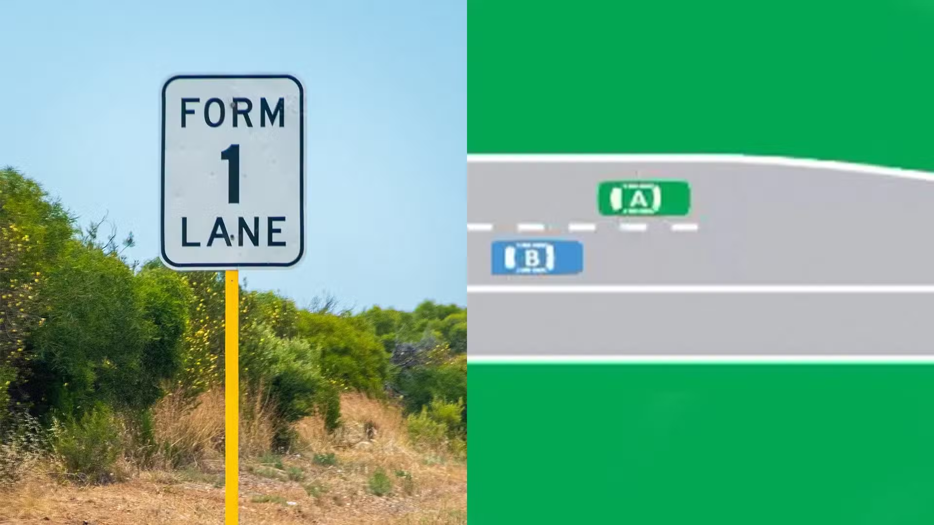 Who Gives Way When Two Lanes Become One? banner