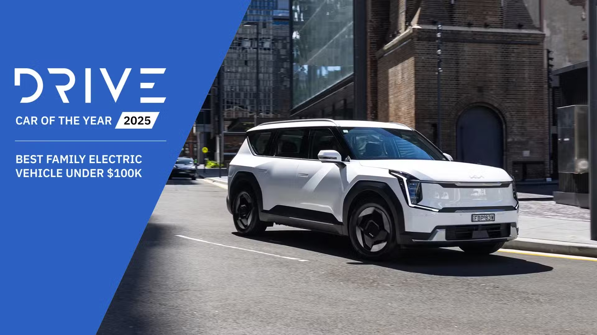 Drive Car of the Year 2025: Best Family Electric Vehicle Under $100K banner