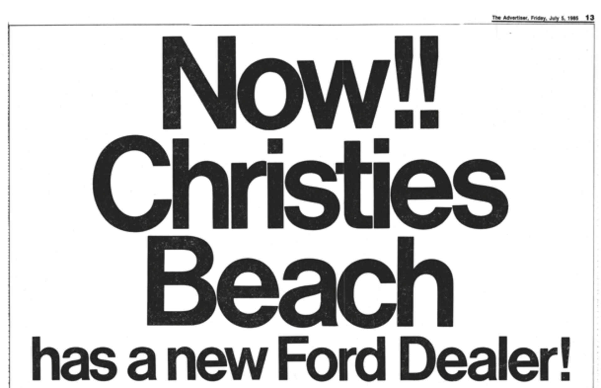 Where It All Began – The Early Days of Wayne Phillis Ford banner