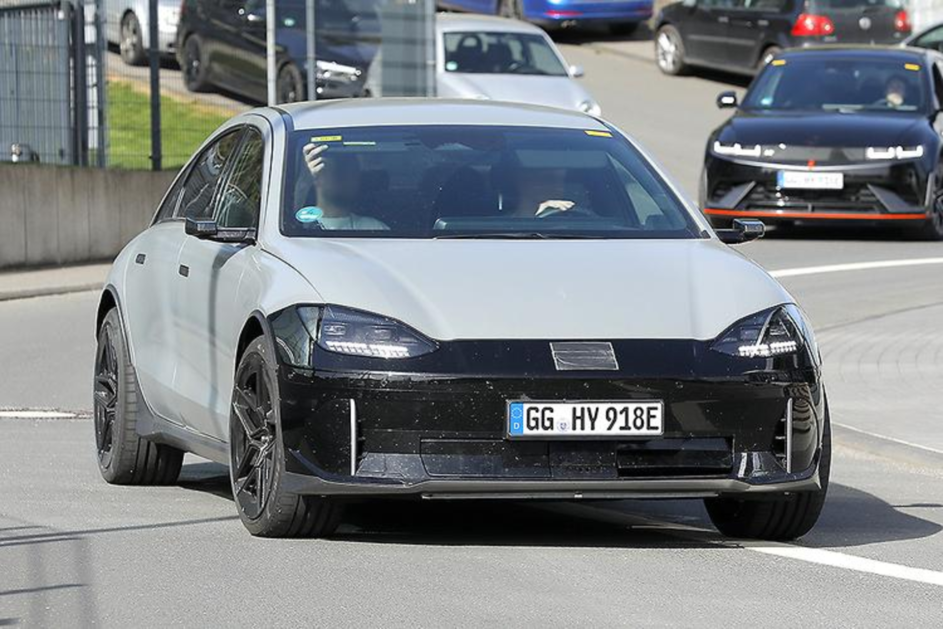 Unveiling the Future: Hyundai's Next-Gen Electric Performance Sedan Spotted Testing banner