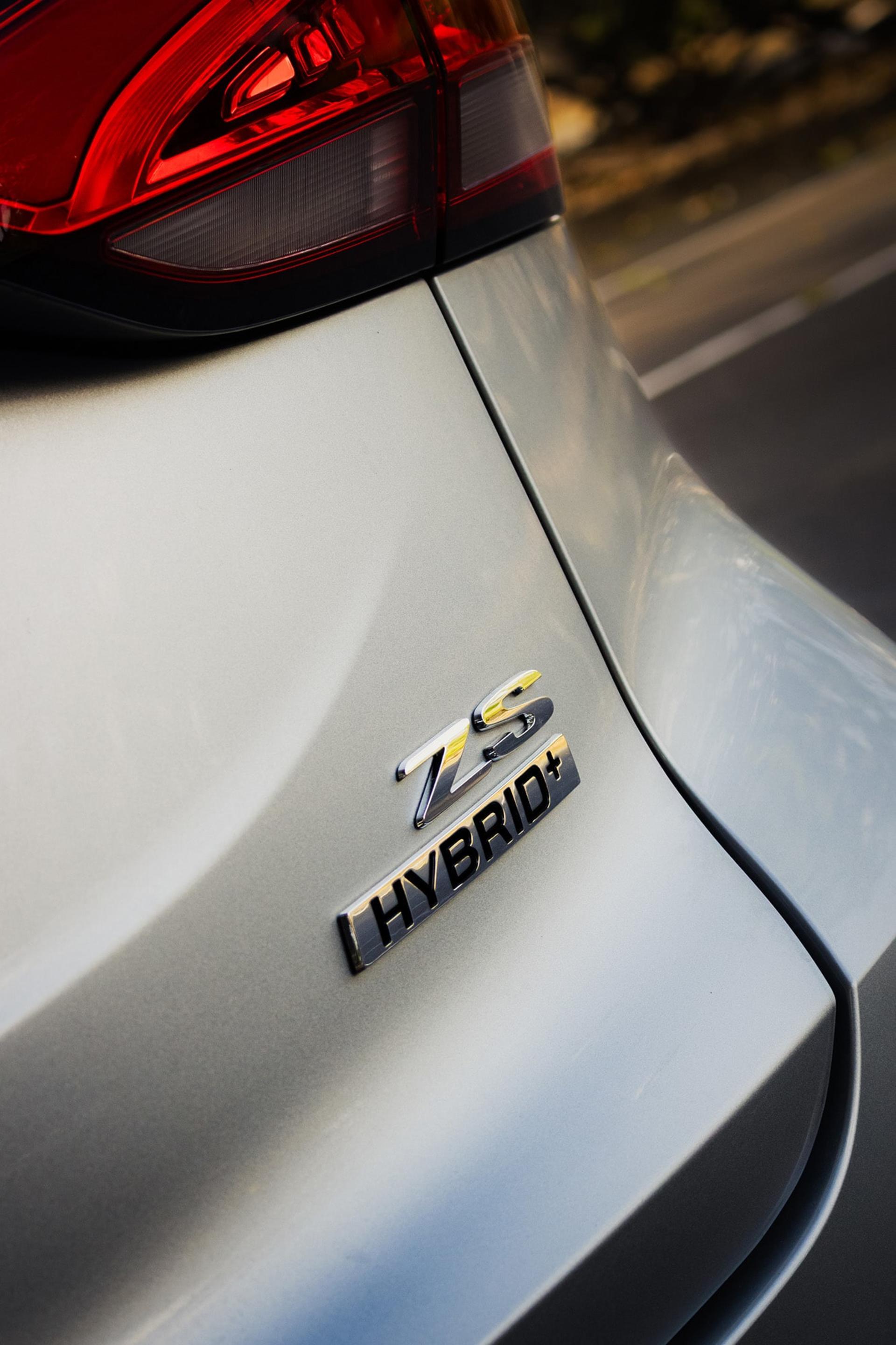 MG ZS Hybrid+ badging