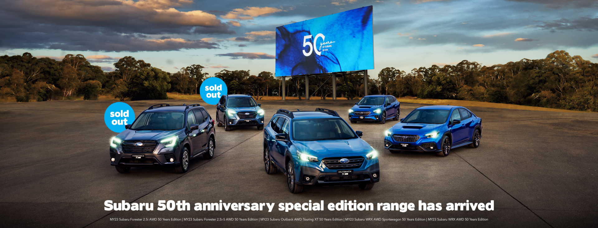 Subaru Marks 50th Year with Record-Breaking SUV Sales in Australia banner