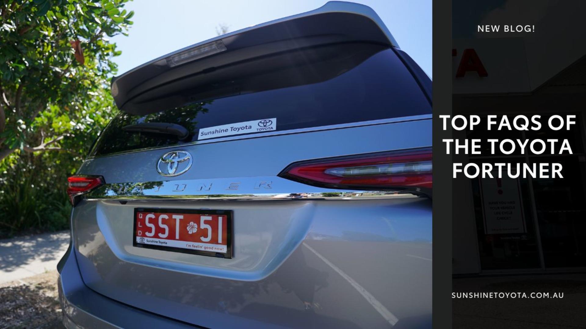Top FAQS of the Toyota Fortuner banner
