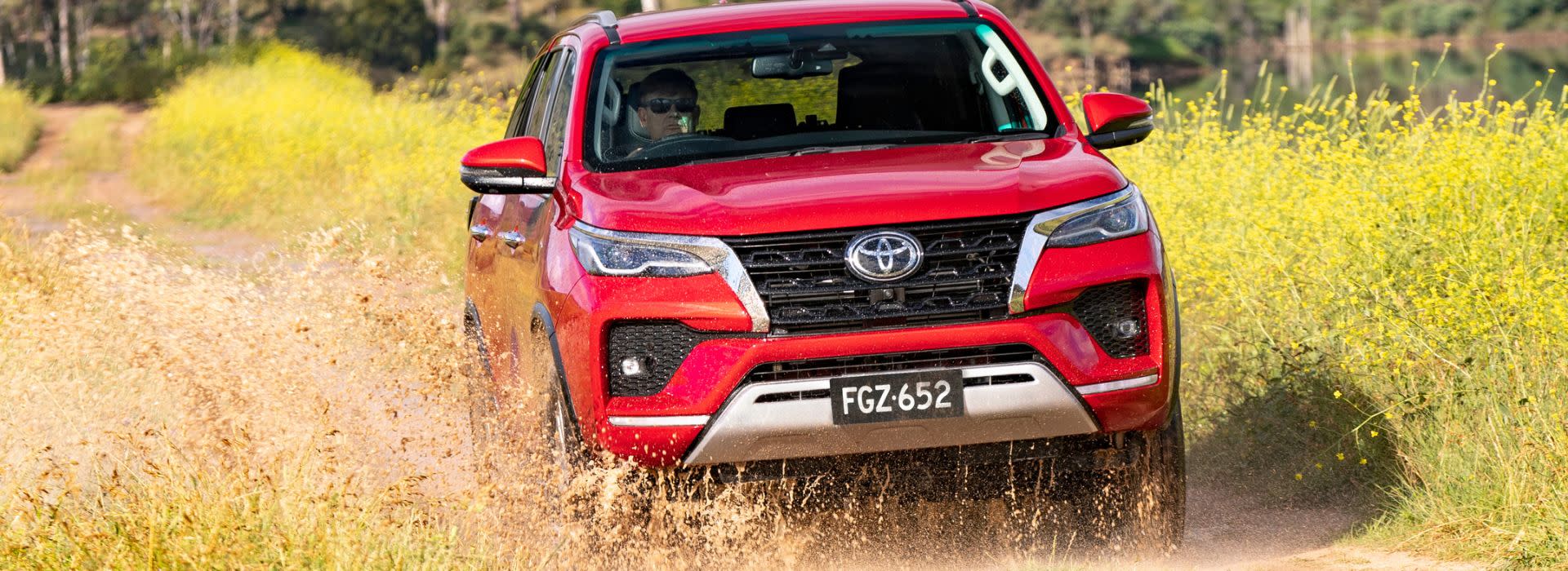 Toyota Fortuner at Brisbane's Downtown Toyota banner