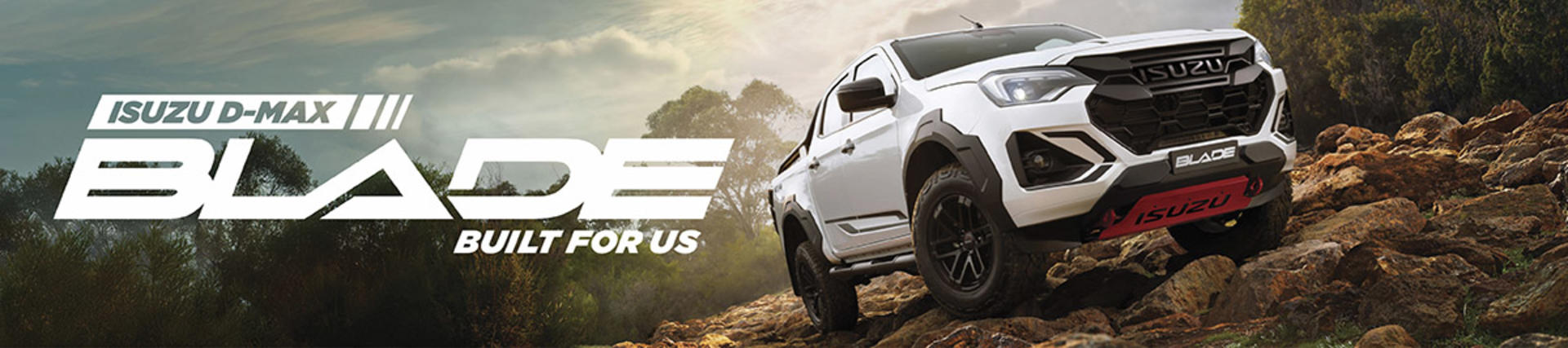 The New Isuzu D-Max Blade banner