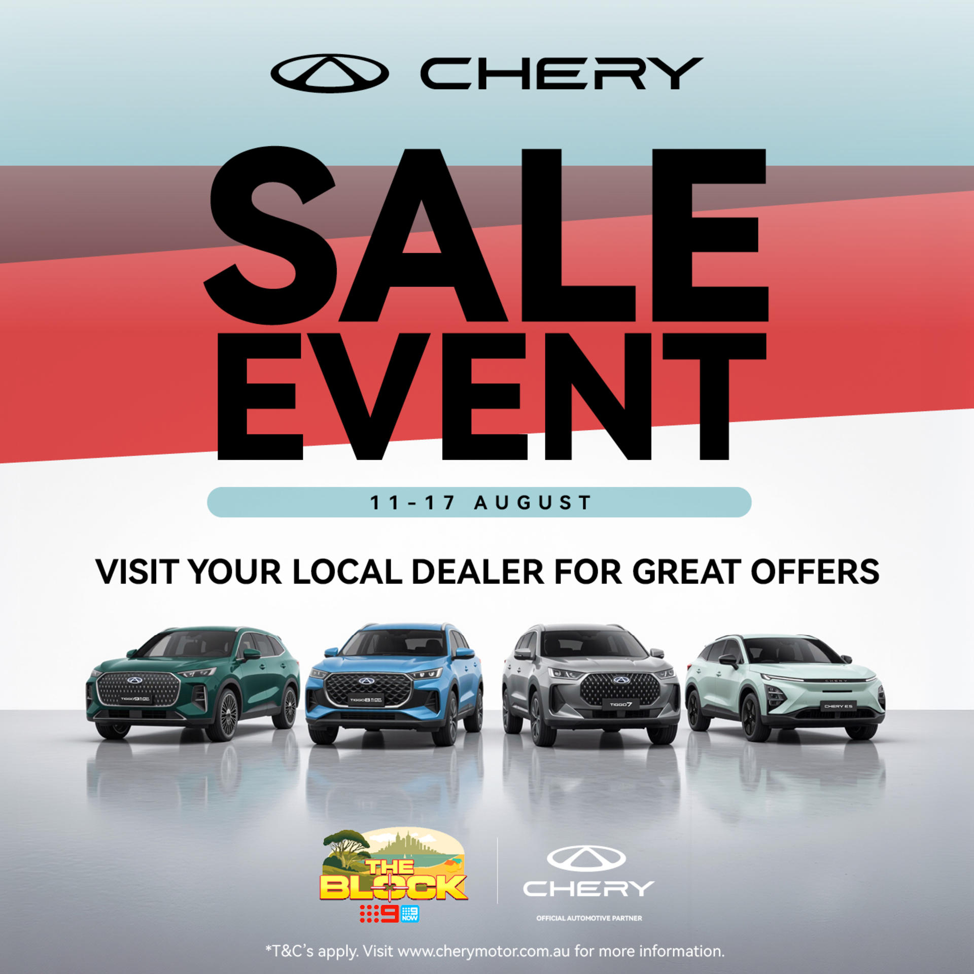 Chery August Sale Event: Get 3 Years Free Scheduled Servicing at Tynan Chery Wollongong banner