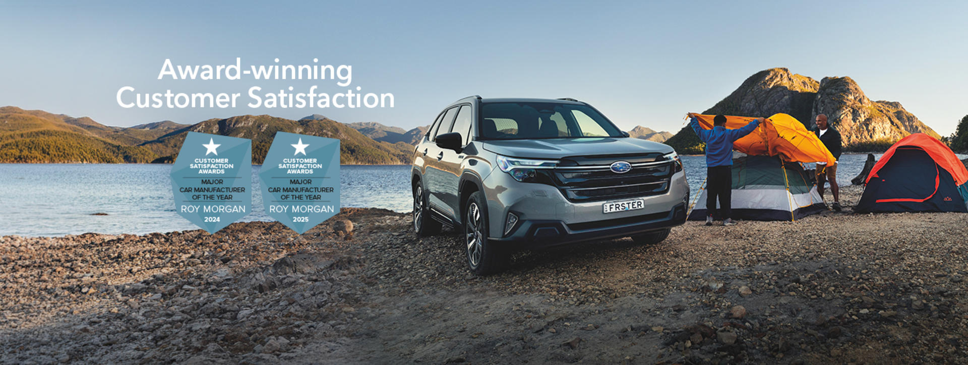 Subaru wins back-to-back Major Car Manufacturer of the year at Roy Morgan Customer Satisfaction Awards banner