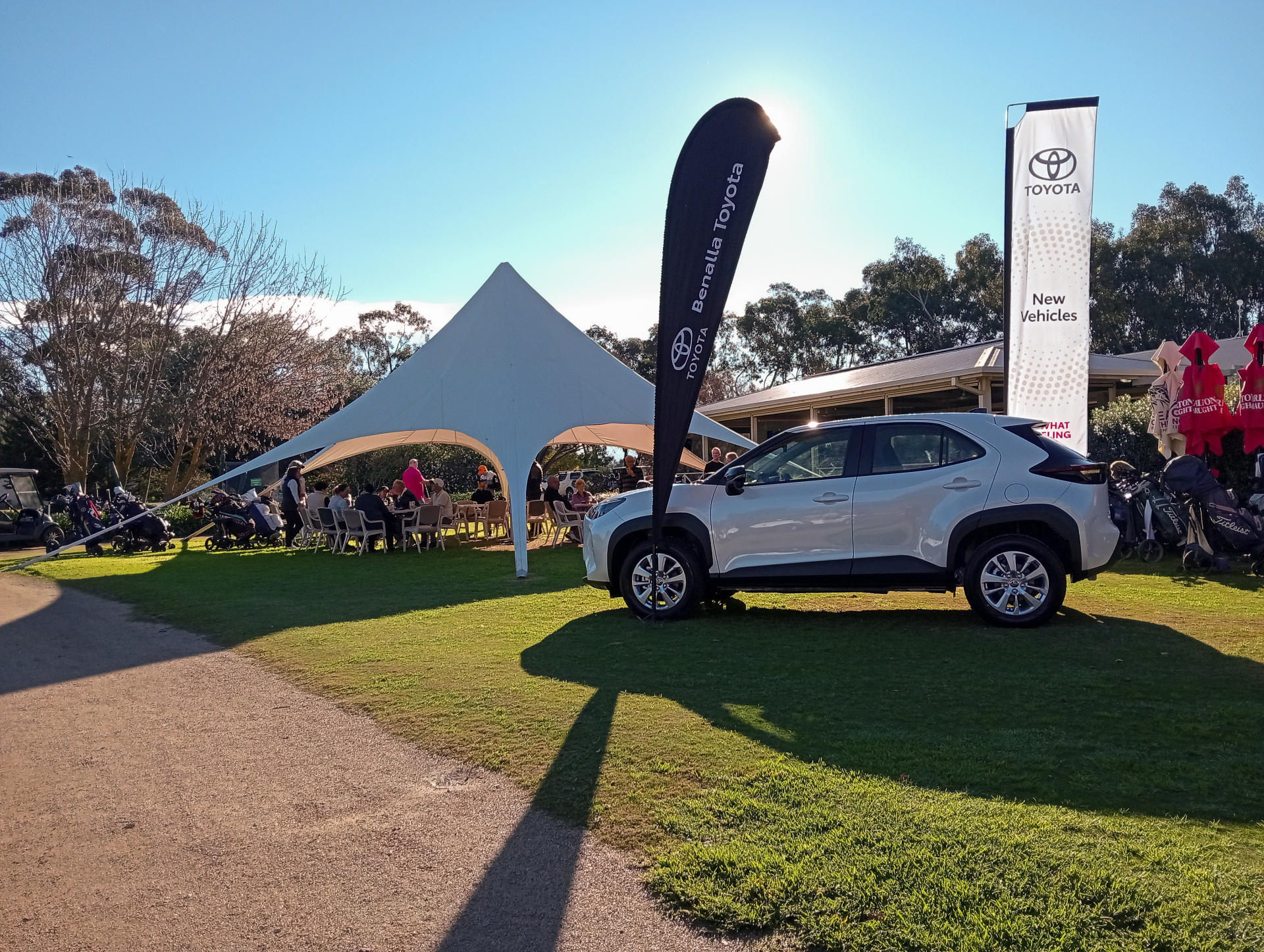 Benalla Toyota Golf Day Raises $2,452 for Tomorrow Today banner