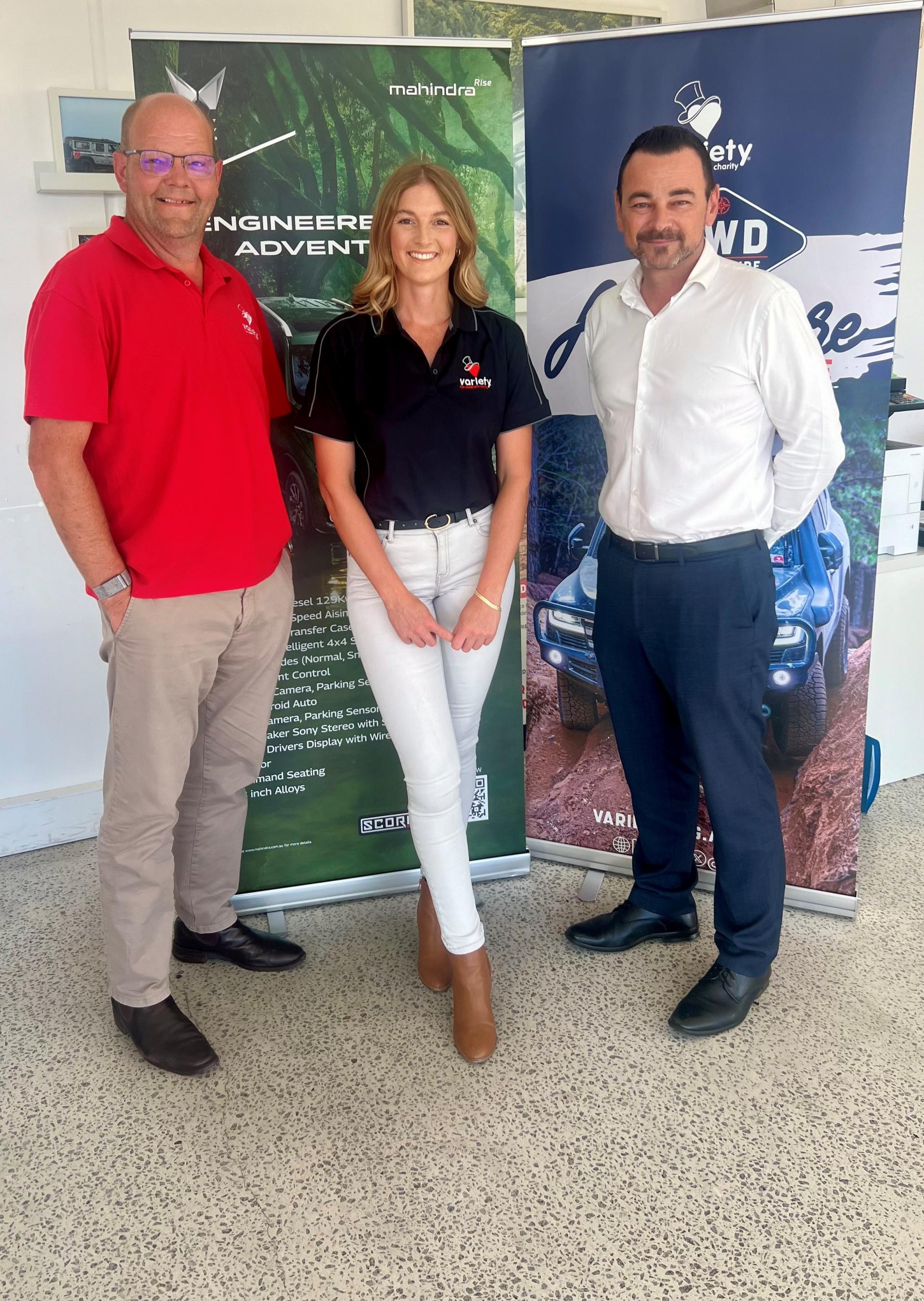 Perth Mahindra, Rockingham Mahindra, and Midwest Mahindra Support Variety WA The Children’s Charity 2025 4WD Adventure banner