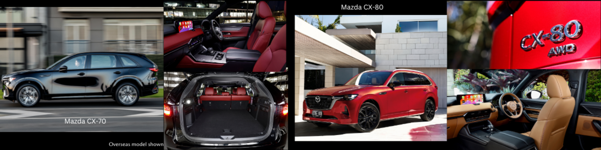 Mazda CX-70 and Mazda CX-80