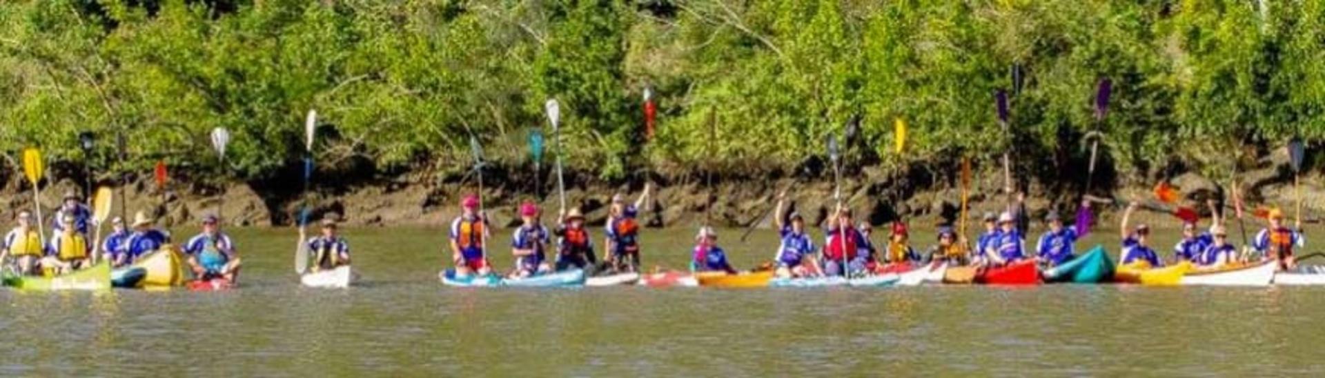 The Paddle to Battle depression banner