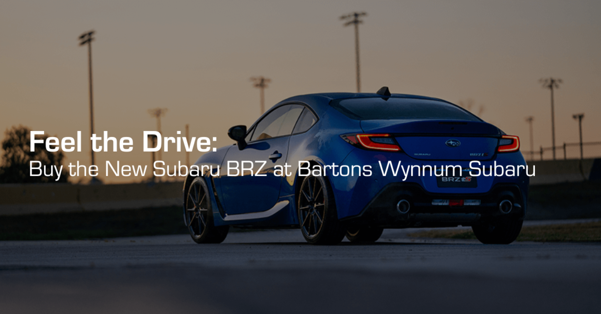 Feel the Drive: Buy the New Subaru BRZ at Bartons Wynnum Subaru banner
