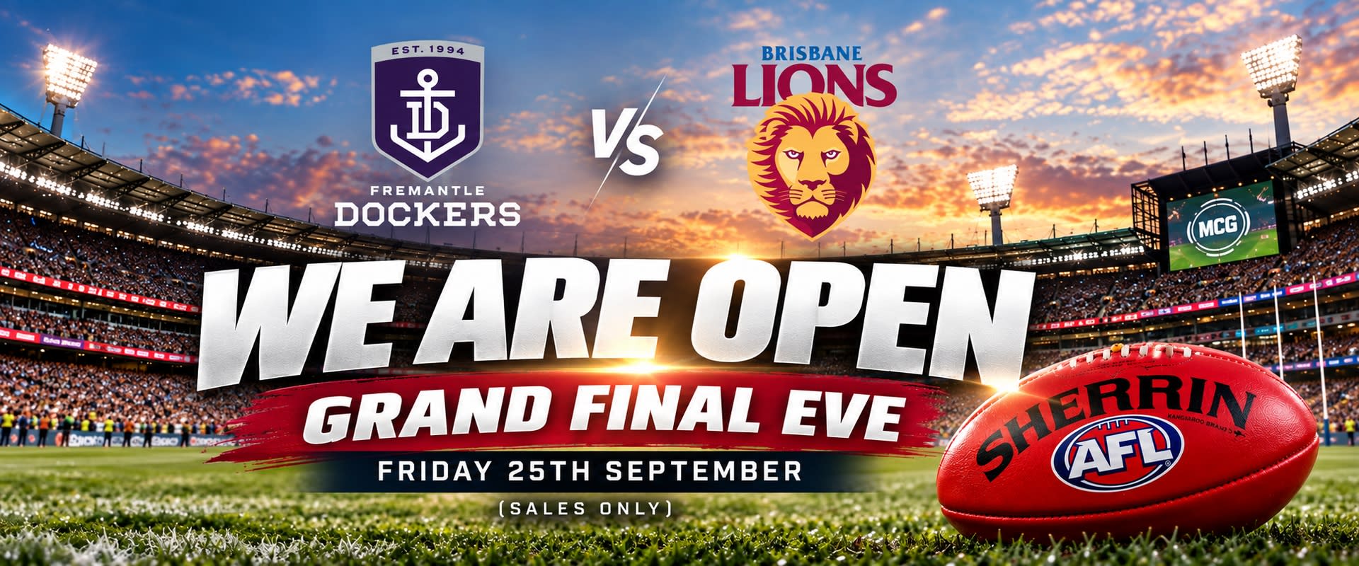 Grand Final Eve Open
