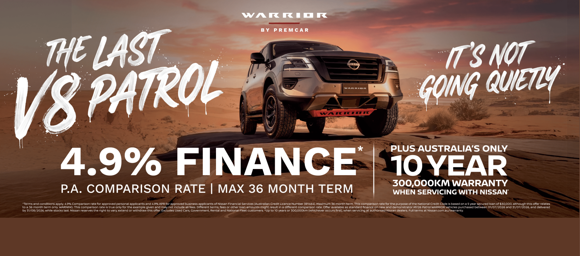 Warrior by Premcar 4.9% Finance*