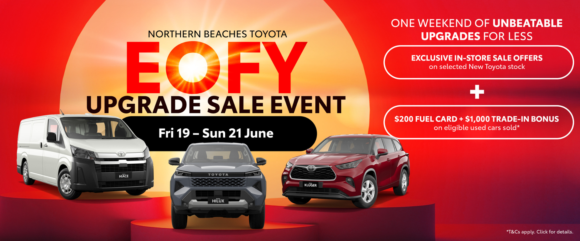 EOFY Upgrade Sale Event