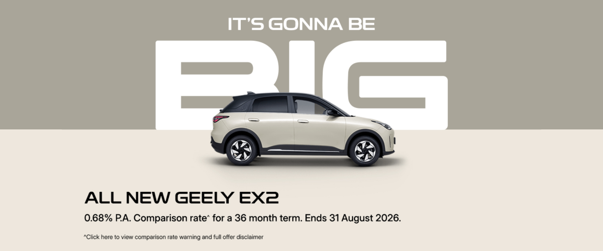 Geely EX2 Launch Offer
