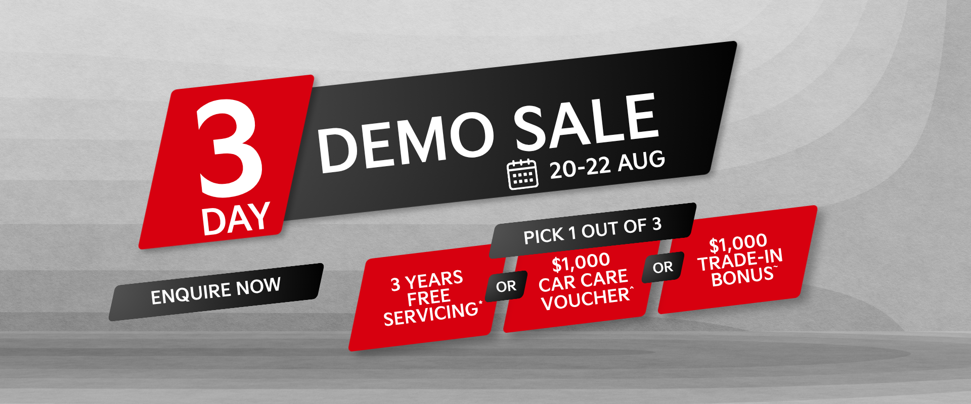 3-Day Demo Sale