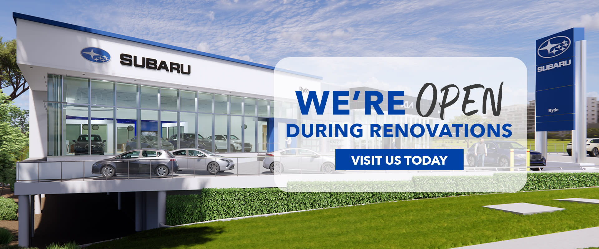 Open while renovating