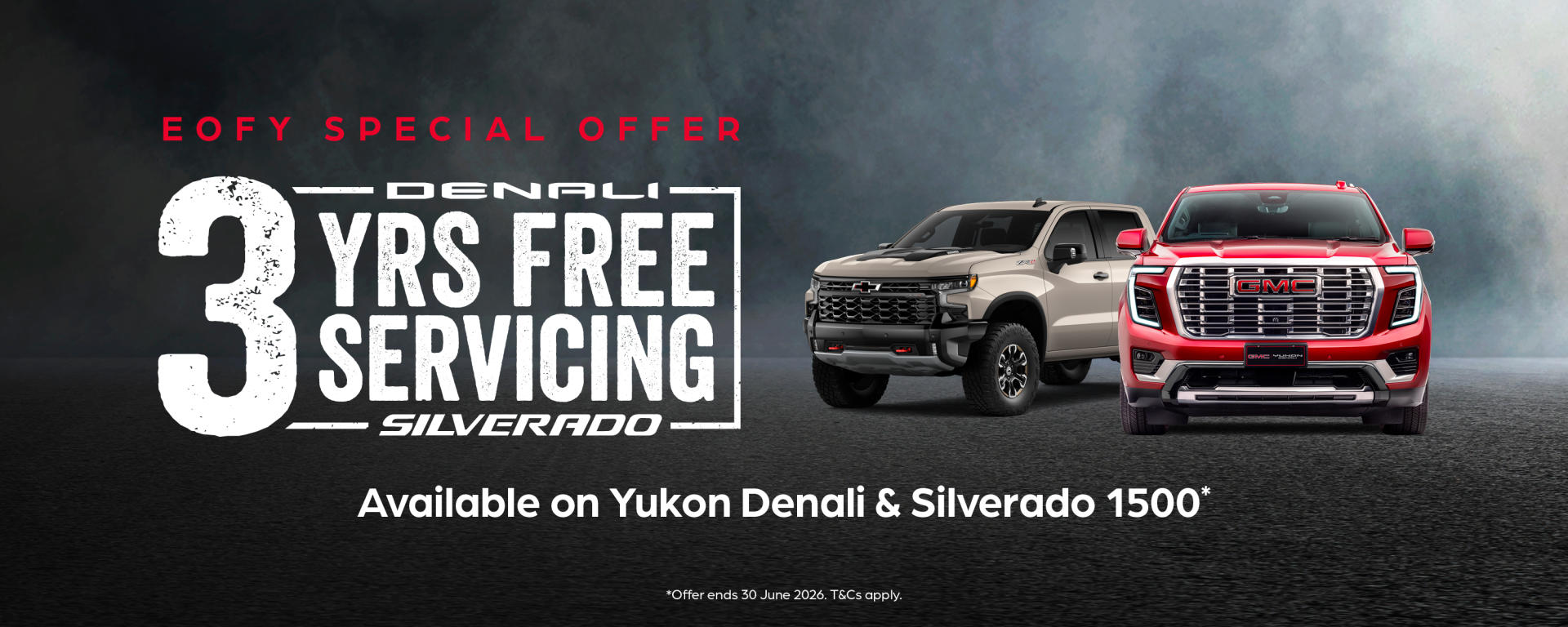 3 Year free service on 1500 & Yukon Denali